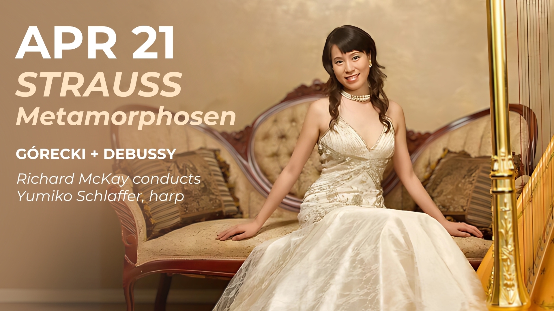 Strauss Metamorphosen, Yumiko Endo Schlaffer, harp