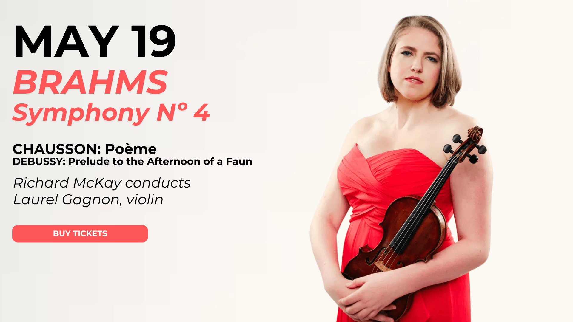 Brahms Symphony No. 4, Laurel Gagnon, violin